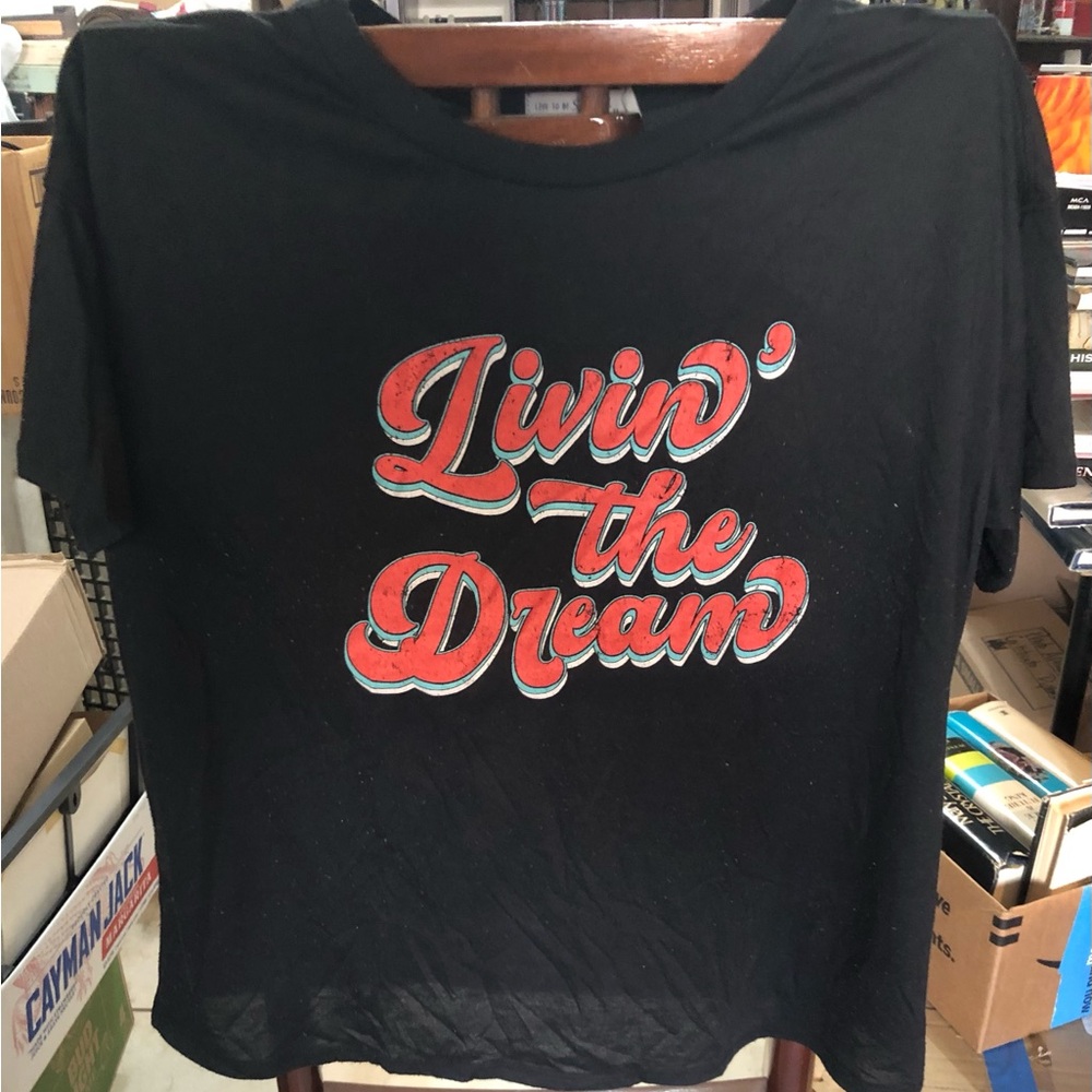Livin the Dream Spoiled Black T-shirt Size M